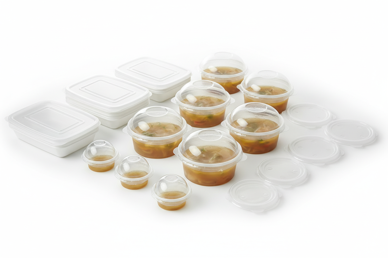 Capace plastic PET pentru caserole și boluri – Sofipex Business Expert