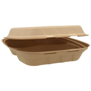 Caserola biodegradabila din trestie de zahar, 205x205, 3 compartimente, 50 Buc/Set