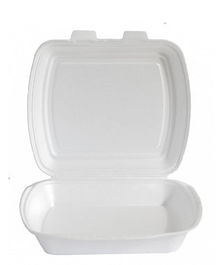 Caserole din polistiren, 1 compartiment, 100 buc/set, 2 set/bax