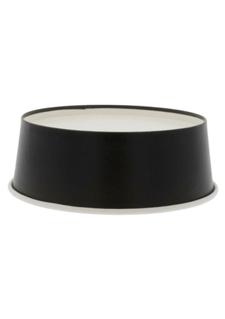 Bol Pentru Salată Din Carton Negru Premium, 1300 CC, D184, Rezistent la Microunde & Congelare, Set 50