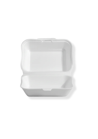 Caserola pentru Hamburger din polistiren HB 6, 150x150x70 mm - 500 buc/set