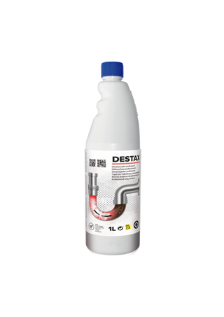 Soluție profesională desfundat țevi și scurgeri DESTAX, 1L