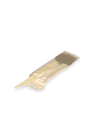 Set Tacamuri Bis Lux – Furculita, Cutit si Servetel – Ambalate Individual – 100 bucati/set