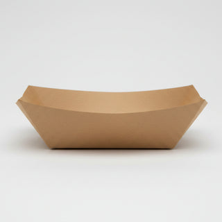 Bărcuțe Carton Kraft Natur – 220 cc, 135x100x37 mm – 250 buc/set