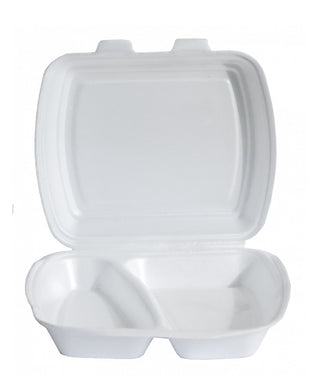 Caserolă Polistiren MB 2 – 2 Compartimente – 200 buc/set