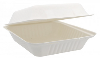 Caserole Meniu Bio – Albe – 1 Compartiment – 1000cc – 200x200x65 mm – Set 50 buc