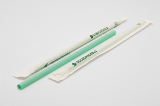 Paie Biodegradabile din PLA – Verzi – D5x200 mm – Set 400 buc
