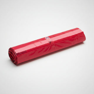 Rola 10 saci menajeri REZISTENȚI, 120 L, Roșii, HDPE (Ustensilă Curățenie & Colectare Selectivă)