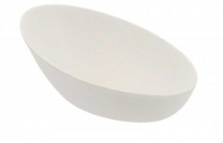 FINGER FOOD BIO ALB OVAL, 80x52, 25CC, 50 buc/set