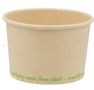 Cupe biodegradabile din bambus + PLA, D74, 120cc, D74x48 mm, 4oz, 50 buc/set