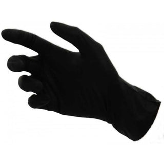 Set 100 mănuși nitril negre/albastre (XL), nepudrate, rezistență chimică ridicată