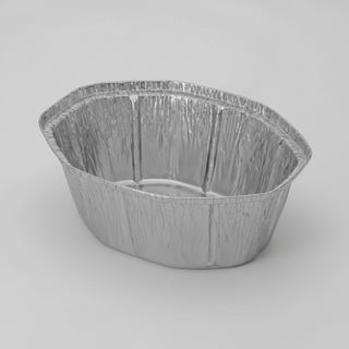 Set 100 tăvi aluminiu pentru pui rotisat, 2400 cc, 255x195x90 mm (Rezistente la Coacere & Congelare)