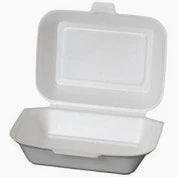 Set 250 caserole HB 9 din polistiren expandat, albe, termoizolante (Hamburger Box)