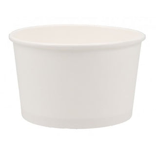 Set 25 boluri carton ALB, 350 ml (12 oz), D115, Rezistente Cald/Rece & Reciclabile