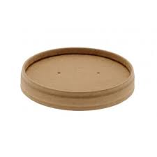 Set 25 capace din carton rotund, D98 mm, rezistente la abur și temperatură