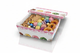 Set 300 cutii gogoși ineluș, Porție Mare, Carton Duplex (Ideal Street Food & Delivery)