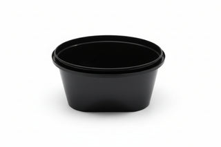 Set 50 boluri negre sigilabile, 600 cc, termorezistente, pentru supe și preparate calde