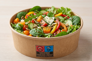 Set 50 boluri salată din carton KRAFT, 38 OZ (1120 ml), rezistente la grăsimi & sosuri