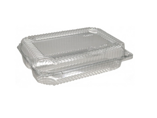 Set 50 caserole PET transparente, 2 ECLERE, Capac atașat (Cofetărie 