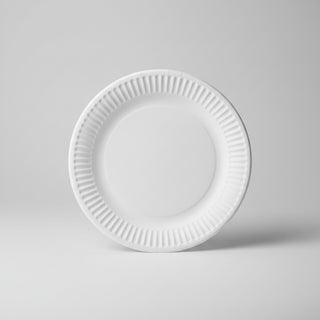 Set 50 farfurii carton ECO, Rotunde, D180 mm (Biodegradabile - Desert & Catering)