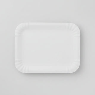 Tăvițe Carton Albe T4 – 185 x 125 mm – 100 buc/set