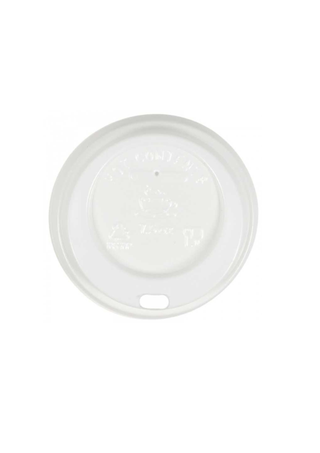 Capac alb pentru paharul din carton 8 oz