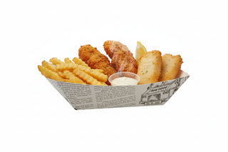 Set 250 bărcuțe carton model ZIAR, 300cc, 160x120x40 mm, Rezistente la grăsimi (Street Food & Catering)