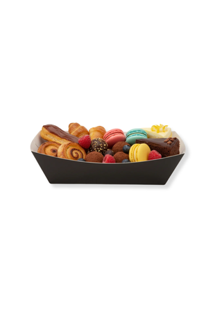Barcuta din Carton Negru Premium, 800cc, Set 250 buc