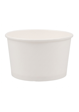 Bol Din Carton Alb, 350 ml (12 oz), D115, Rezistent Cald/Rece & Reciclabile, Set 25
