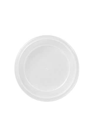 Bol carton supa+ capac transparent Rotund Kraft Natur, 470cc (16OZ), D110, Set 50 buc.