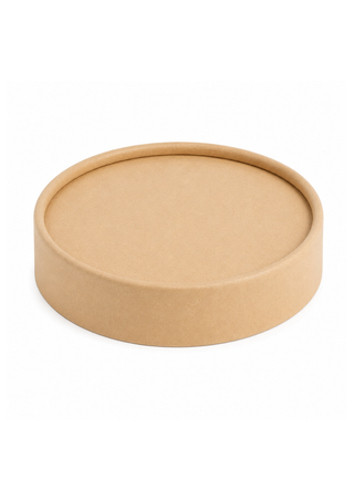 Capac plat din carton, 2 straturi, D115 mm (Pentru Boluri Supă/Salată), Set 25