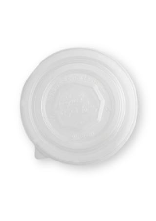 Capac PET Transparent D184 – Fără gaură – 50 buc/set