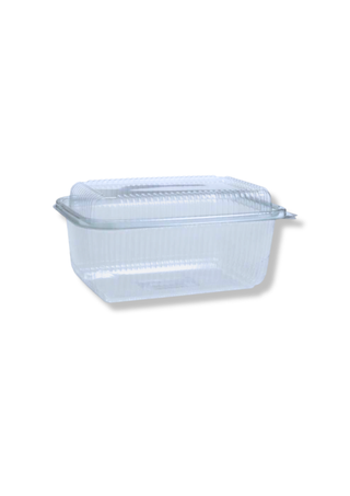 Caserola din PET transparenta cu capac inalt, 1000 cc (1000 ml) – 100 buc/set