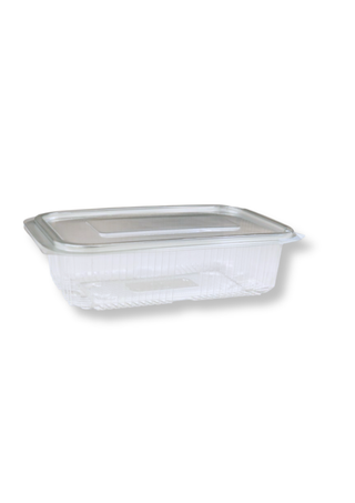 Caserola transparenta cu capac atasat, 750 cc(190x120x50 mm) – 100 buc/set