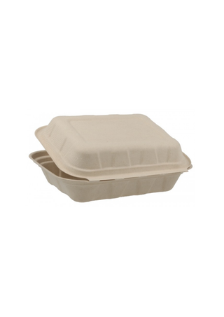 Caserola Biodegradabila MBS09 – Trestie de Zahar – Cu Capac Atasat – 50 buc/set