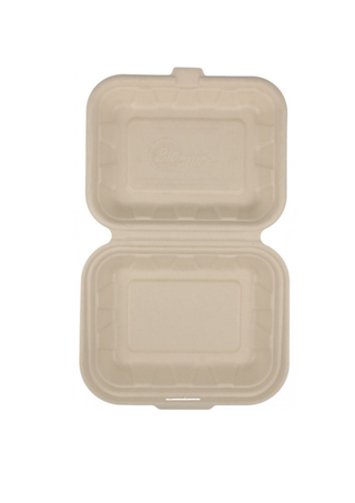 Caserola Biodegradabila MBS09 – Trestie de Zahar – Cu Capac Atasat – 50 buc/set