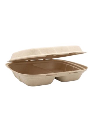 Caserolă Bio Natur – 2 Compartimente – 235 x 205 mm – 50 buc/set