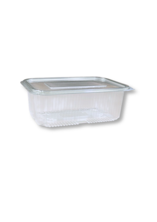 Caserola transparenta cu capac atasat, 1000 cc (190x120x70 mm), 100 buc/set