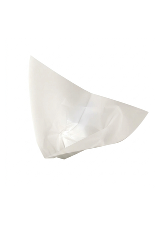 Coltar din Plastic Alb, 19x19 cm, pentru Shaorma/Kebab, Set 100