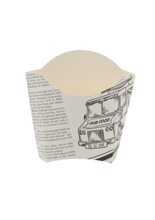 Cutii Carton Cartofi Design Ziar – 250 cc – 200 buc/set