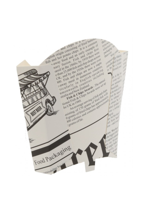 Cutii Carton Cartofi Design Ziar – 250 cc – 200 buc/set
