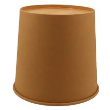 Bucket, carton natur +capac,  D181xH145, 2550CC, 25 buc/set