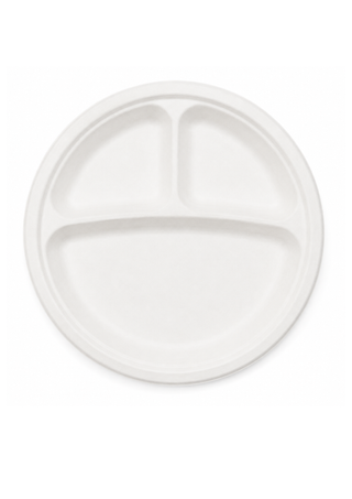 Farfurie Bio Alba – 3 Compartimente – D261 mm – 50 buc/set