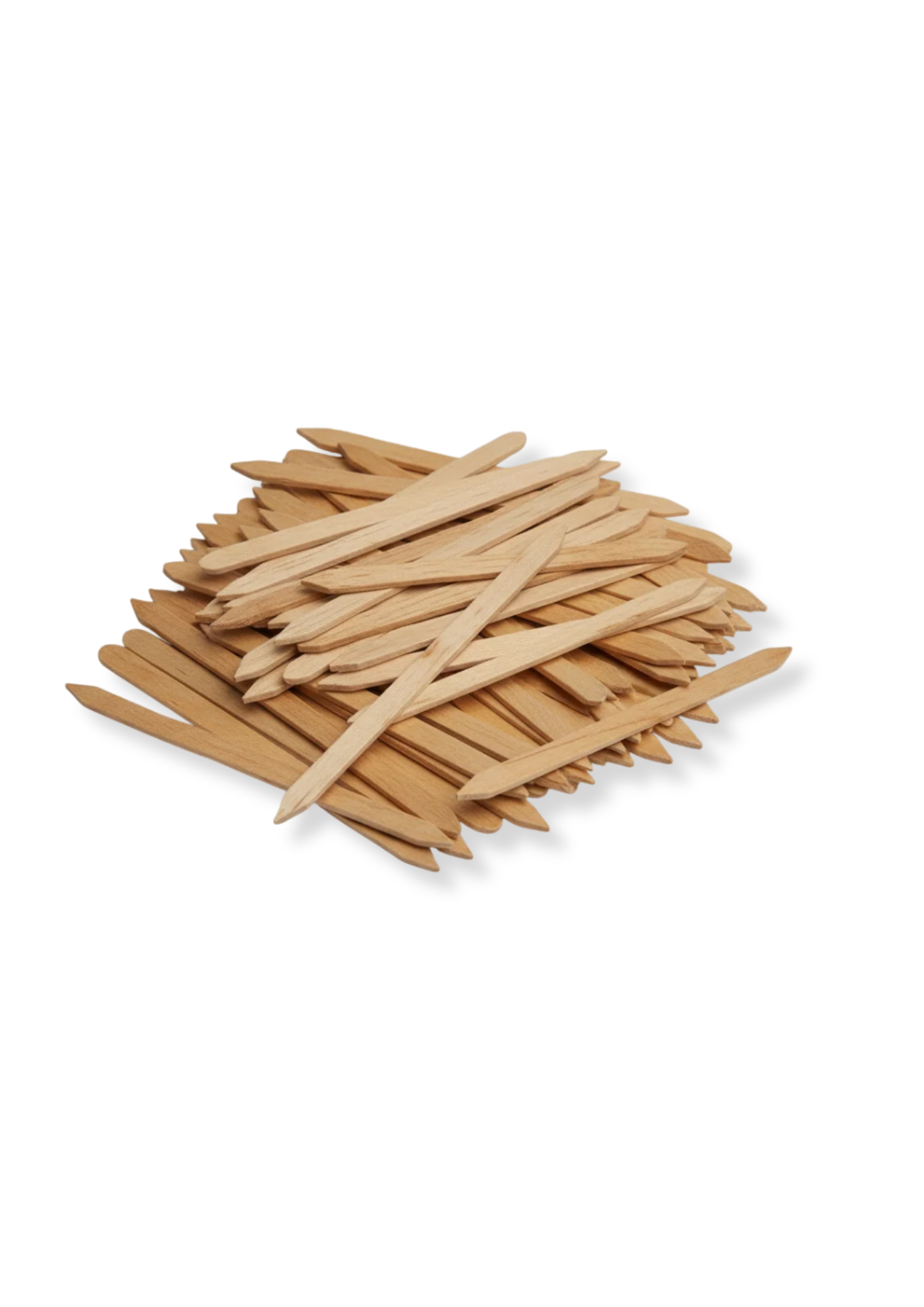 Bete frigarui plate din bambus, 24 cm - Set 200