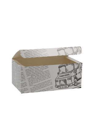 Meniu din Carton cu Clapeta si Interior Laminat – 145 x 85 x 60 mm – 400 buc/bax
