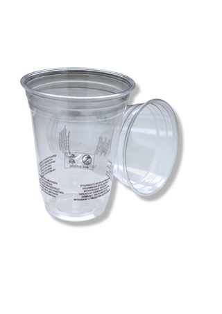 Pahar din Pet transparent, 550 CC (400 ml), D95 mm – 50 buc/set