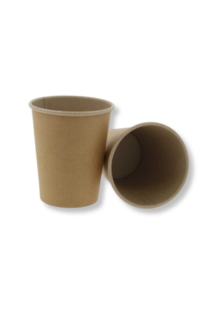 Pahar din Carton Kraft Natur, 8 OZ (240 ml) – 50 buc/set