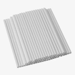 Set 150 paie BIO din CPLA, Albe, 6x210 mm, Rezistente la Temperaturi Ridicate (până la 85°C)