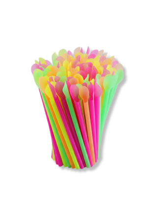 Paie Reutilizabile cu lingurita din PP, 6 mm - Set 500 buc