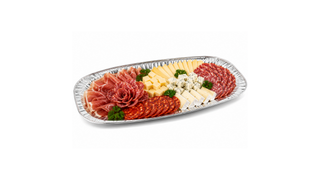 Platou Aluminiu Oval V350 – 350 x 244 x 29 mm – de unică folosință - 25 buc/set